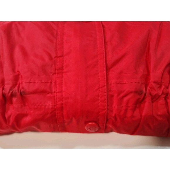 Helly Hansen Hooded Packable Rain Jacket Mens L Vented Full Zip Red Blue Vintage - Picture 10 of 10